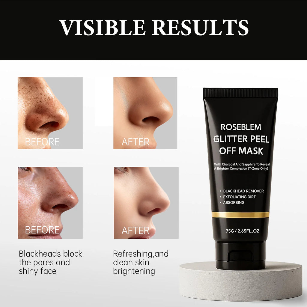 GlowRitual™ Activated Charcoal Blackhead Peel-Off Mask