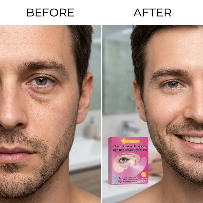 GlowRitual™ Cherry Blossom Hydrogel Eye Masks — 6-Pack