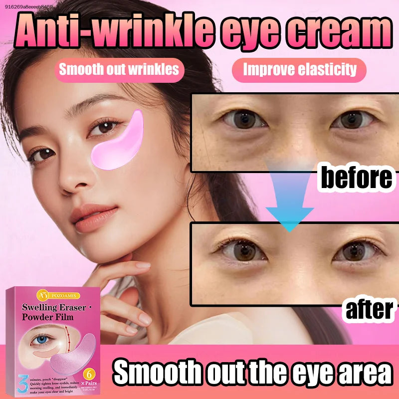 GlowRitual™ Cherry Blossom Hydrogel Eye Masks — 6-Pack