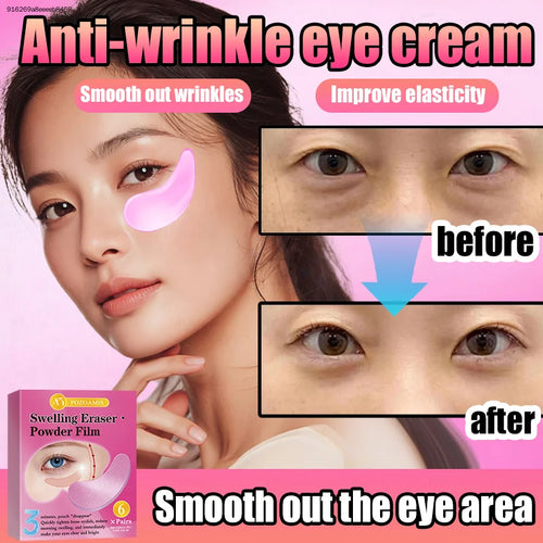 GlowRitual™ Cherry Blossom Hydrogel Eye Masks — 6-Pack
