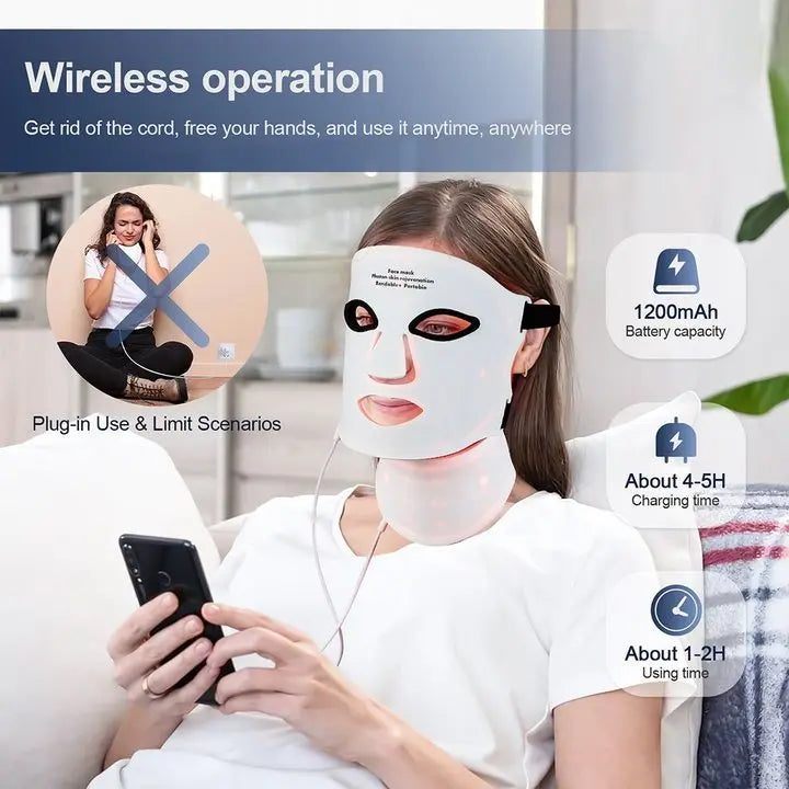 GlowRitual™ LED Face & Neck Rejuvenating Mask